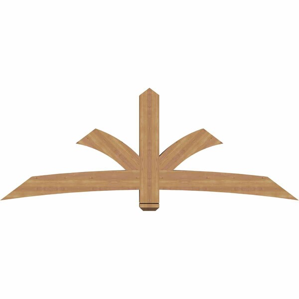 Ekena Millwork Davenport Timber Gable Bracket, Western Red Cedar, 84"W x 31"H x 5 1/2"D x 5 1/2"F, 9/12 Pitch GBW084X31X0606DAV00SWR - main